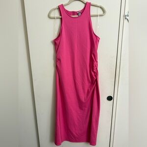 A New Day Women's Sleeveless Ponte Racerback Midi Dress Size L